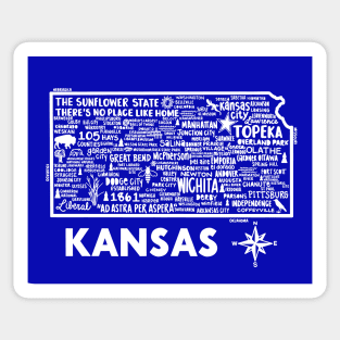 Kansas Map Sticker
